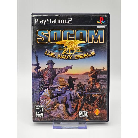 SOCOM II 2 U.S. Navy Seals (Playstation 2 PS2) Black Label Game Complete CIB - Picture 1 of 4